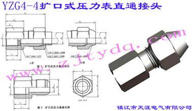 YZG4-4U(ku)ʽֱͨ^Flared Couplings-Connector for Pressure Gauge